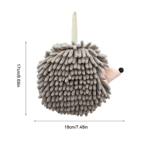 MiOYOOW Fuzzy Ball Hand Towel, Fluffy Hedgehog Ball Towel, Quick Dry Decorative Hand Towel for Bathroom Kichten Toilet