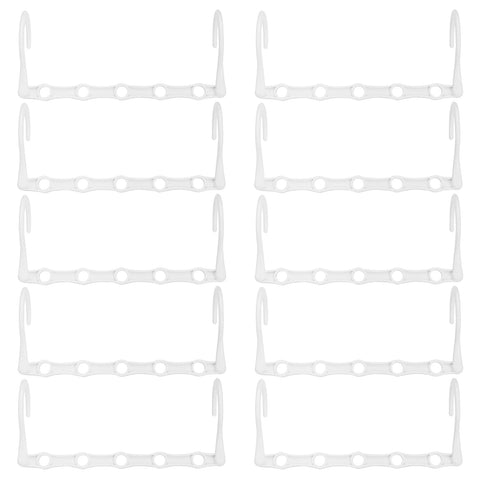 Rainberg Space Saving Hangers - Magic Clothes Hangers, Coat Hangers, Wardrobe Space Saver (Pack of 12, White)