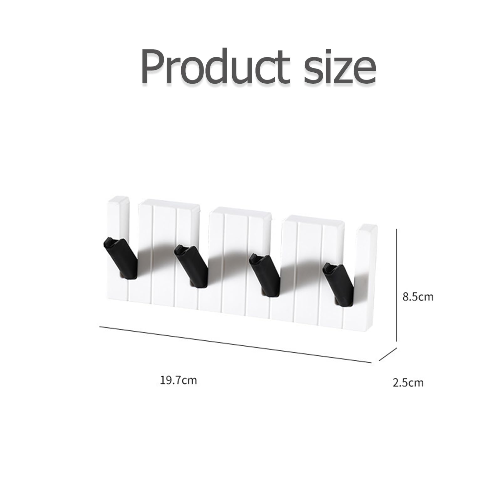 Kaizuca 2 Pack Self-Adhesive Coat Hooks, Creative Wall Hooks, Multi-Purpose Sticky Hooks for Bathroom, Wardrobe, Kitchen and Daily Essentials