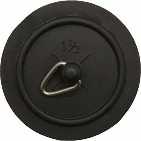 4 x fiXte Replacement Sink Plug Shower Bath Basin Rubber Black 45mm 1 3/4"