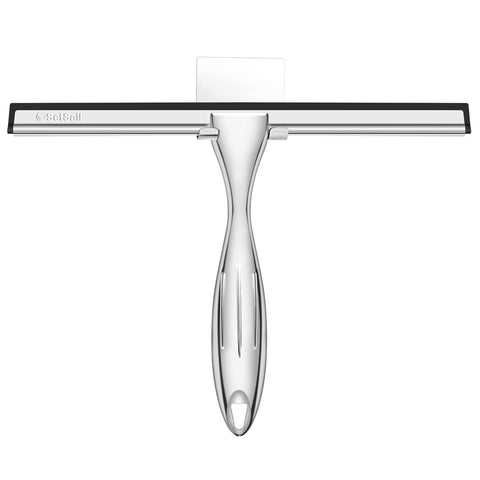 SetSail Shower Squeegee for Glass Doors, 25cm, Silver