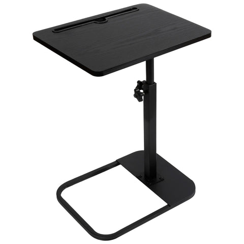 Kiss Me TV Tray Table, Small Adjustable Height C Shaped Sofa Side Table