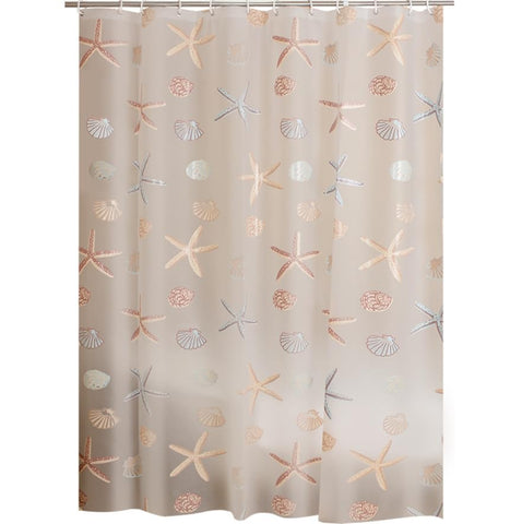 Cozyswan Elegant PEVA Shower Curtain with Plastic Hook for Bathroom 180 cm x 180 cm