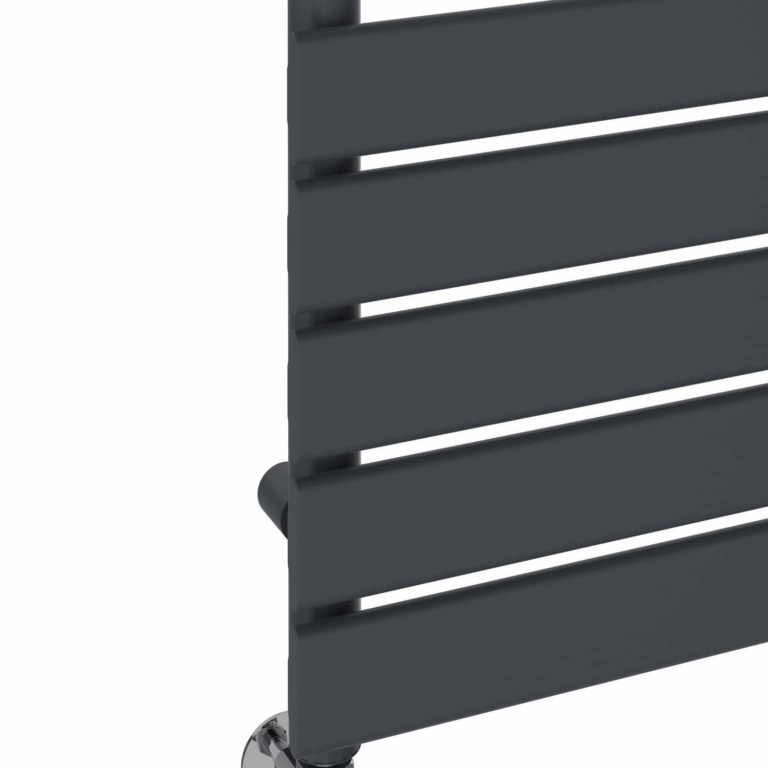 NRG Flat Panel Bathroom Heated Towel Rail Radiator 1800 x 450mm Anthracite