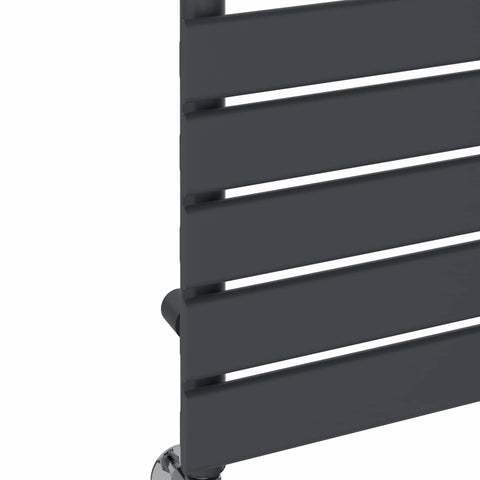 NRG Flat Panel Bathroom Heated Towel Rail Radiator 1800 x 450mm Anthracite