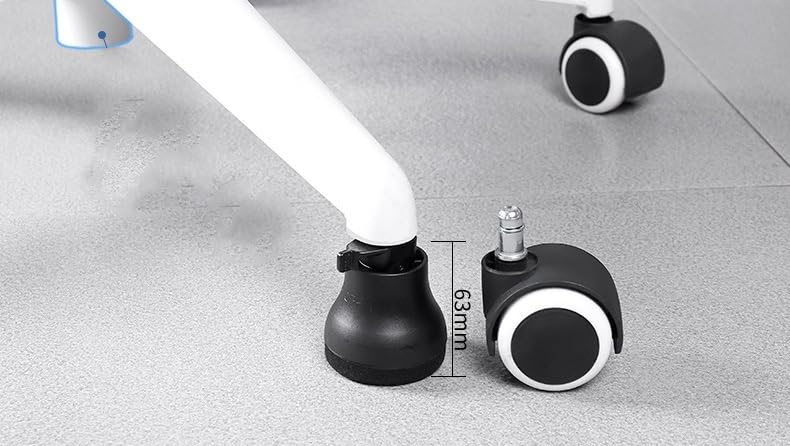 5PCS Bell Glides 2.5'' Overall Glide Height When Installed with On/Off Setting Replacement Office Chair Wheels- Chair Desk Swivel Caster to Fixed