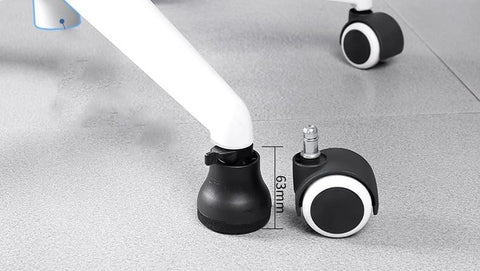 5PCS Bell Glides 2.5'' Overall Glide Height When Installed with On/Off Setting Replacement Office Chair Wheels- Chair Desk Swivel Caster to Fixed