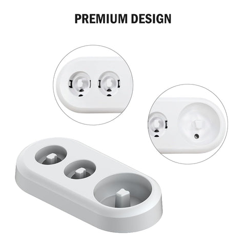 Electric Toothbrush Holder,2 Pcs Toothbrush Holder Toothbrush Stand for Replacement Stand Base Compatible with 2 Toothbrush Heads Toothbrush