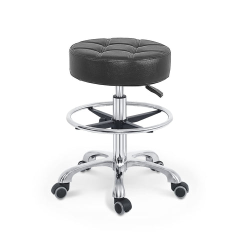 Grace&Grace Adjustable Rolling Stool Chair with Wheels for Massage Beauty Salon Shop Home Kitchen,Heavy Duty Rolling Swivel Stool