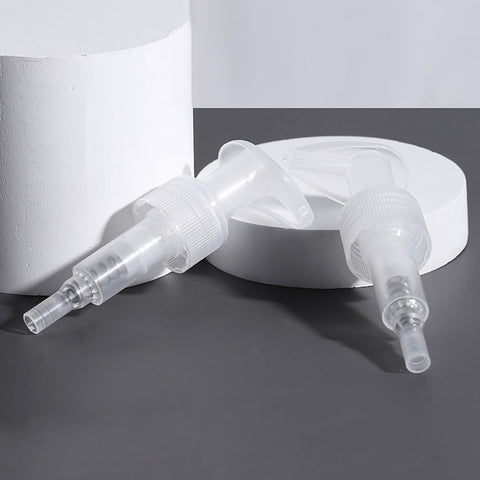 12 Pcs Clear Plastic Soap Dispenser Pump Replacement Lotion Pump Heads for 24/410 Threaded Neck Bottles Compatible with Soap Lotion Shampoo Liquid