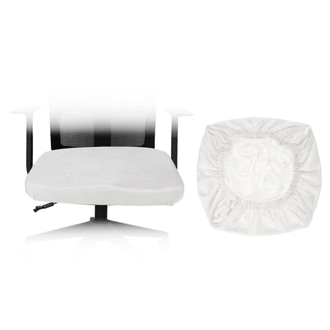 sourcing map Office Chair Cover, Stretchable Soft Rotating Chair Slipcover Washable Desk Computer Seat Cover Protector for Office Home, L(45-48cm)