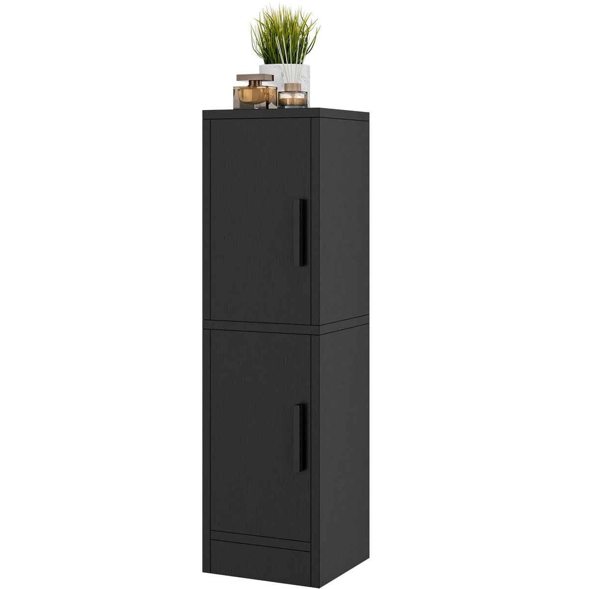 IBUYKE Small Bathroom Storage Cabinet, Narrow Floor Corner Cabinet WBS002B