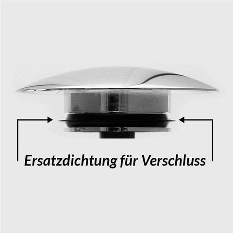 Pack of 4 O-Rings Sink Waste Basin Click Plug Bathroom Basin Pop Up Spare Seal, Lip Seal, Rubber Seal