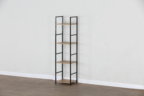 CELINO making your day Industrial 4-Tier Ladder Bookshelf, Bookcase Shelving Unit