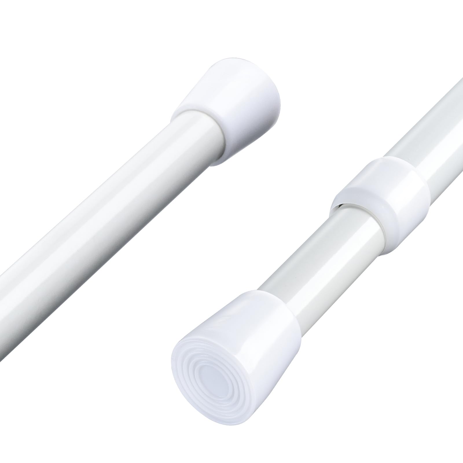 Extendable Curtain Pole Telescopic Curtain Rod Tension Pole,Length 85-150cm