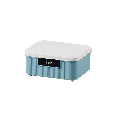 Toolzia Lockable Medicine Storage Box with Combination Lock, Hygienic Medication Storage Organizer Household Security Stash Box Lightweight Storage