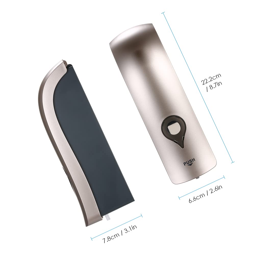 Decdeal Soap Dispenser Wall Mounted, 300ml Manual Shower Gel Dispenser Shampoo Sanitizer Dispenser Holder for Hotel, Office, Home