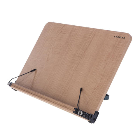 Sysmax Natural Wood Book Stand Reading Stands Laptop Holder Angle Adjustable (Large)