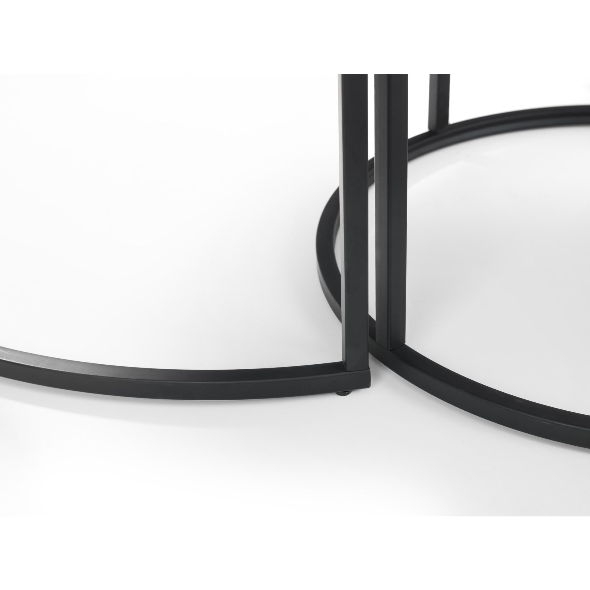 Julian Bowen Staten Nesting Coffee Tables, Concrete Effect - H55 x W40cm