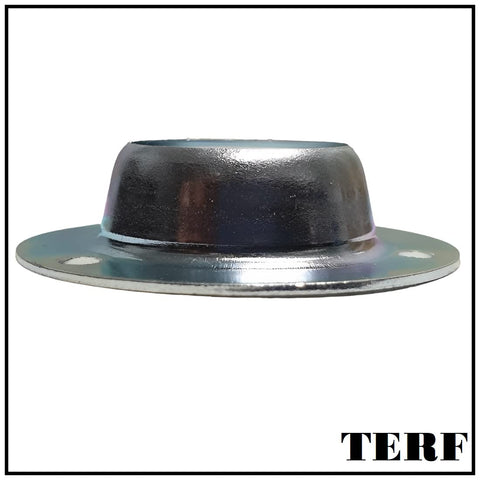 TERF® Curtain Wardrobe Rod Pole Holder Socket for Up to 19mm Diameter Curtain Rail Wall Mount Rod Pole Holder Shower Curtain Closet Lever Rail Socket