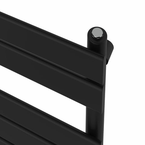 NRG 1800 x 600mm Flat Panel Heated Towel Rail Bathroom Rad Radiator Black