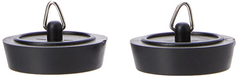 Merriway BH02223 (2 Pcs) Basin Plug, Black 38mm (1.1/2 inch) - Pack of 2 Pieces