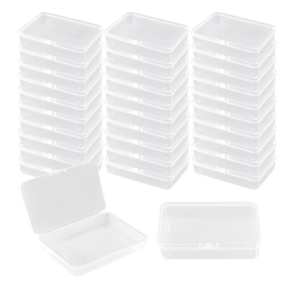 XINGSUI 32 Pcs Plastic Storage Box with Lid, Storage Boxes, for home,office