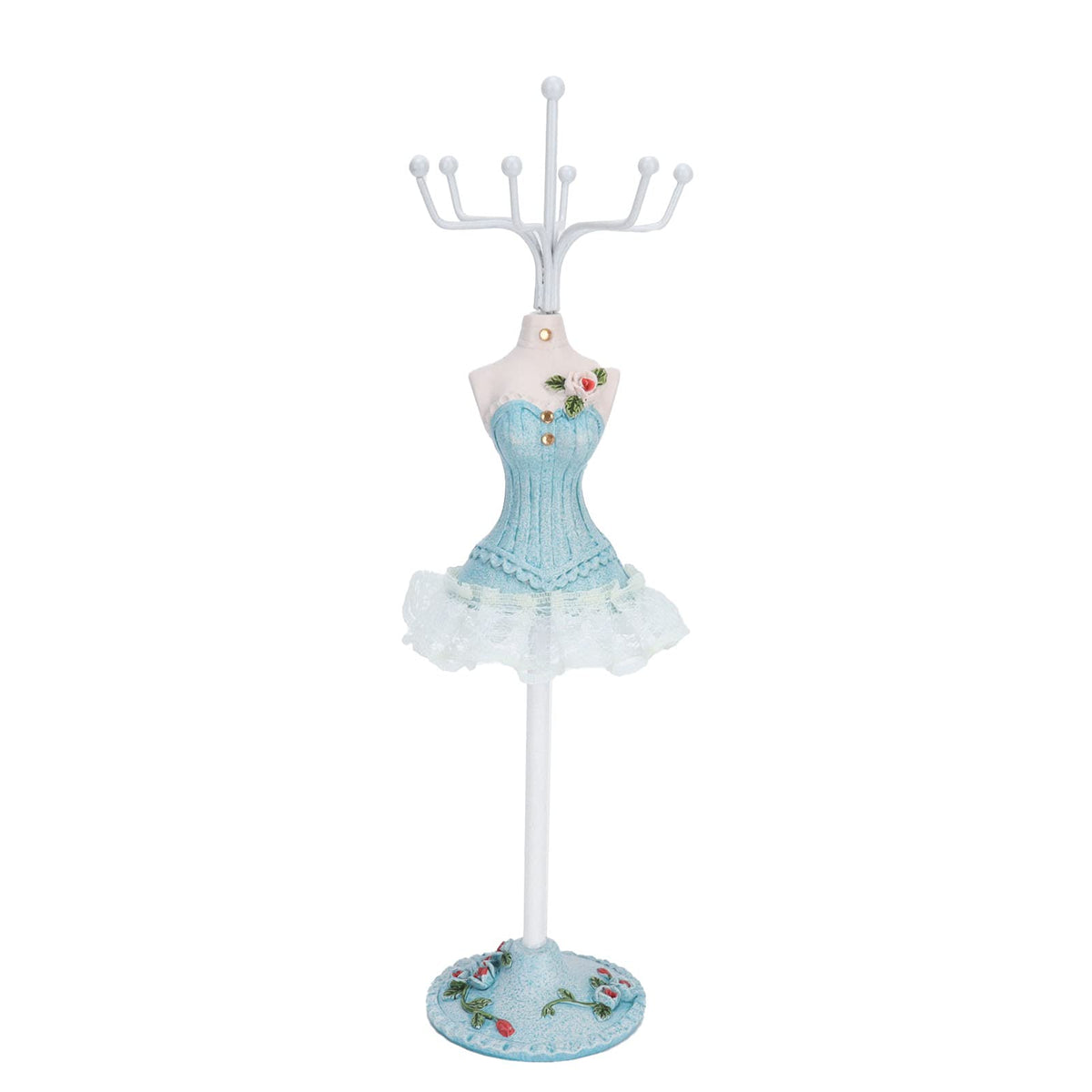 Jenngaoo Hanging Jewelry Organizer, Dress Display Stand Jewelry Tree, Earrings Rack Necklace Holder Decoration Supplies for Home Shop Salon(1)