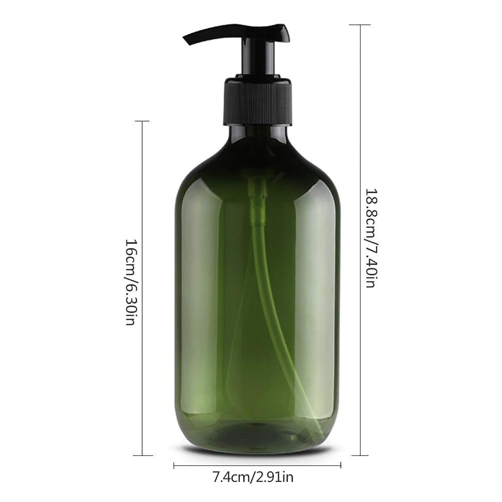 Empty Pump Bottle Dispenser | 500ml/16.9oz Pump Bottles Soap Dispenser | 4/2/1pcs Washing up Liquid Dispenser | Plastic Liquid Soap Dispenser