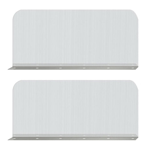 2 Pcs Side Splash Guard, Stainless Steel Faucet Splash Protector Wall Mount Fryer Splatter Shield with Screws for Kitchen Restaurant Bathroom