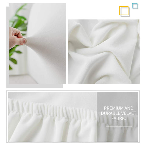 DUJUIKE Headboard Slipcover for full Bed, Stretch Bed Headboard Cover, Dustproof Protector Cover for Linen Tufted Upholstered