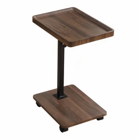 HaoXiao Futrue Adjustable Side Table Height Mobile Wooden Bed Side Tables 360° Rotate,Easy To Use Perfect for Relaxing Sofa Table