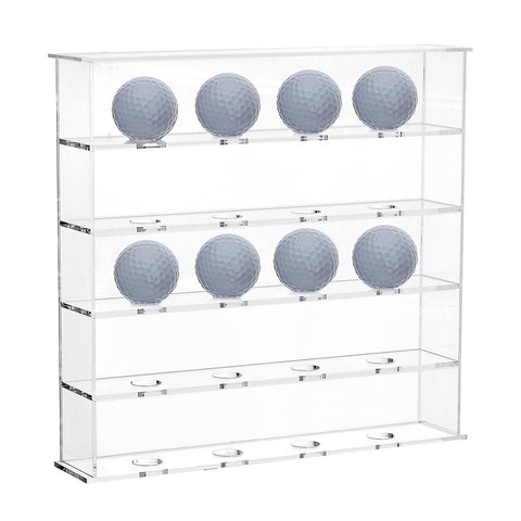 SUPERFINDINGS 1 Set Mountable Golf Ball Holder Golf Ball Collection Acrylic Display Cabinet Clear Showcase Racks for Hanging Display Shelves for Shop