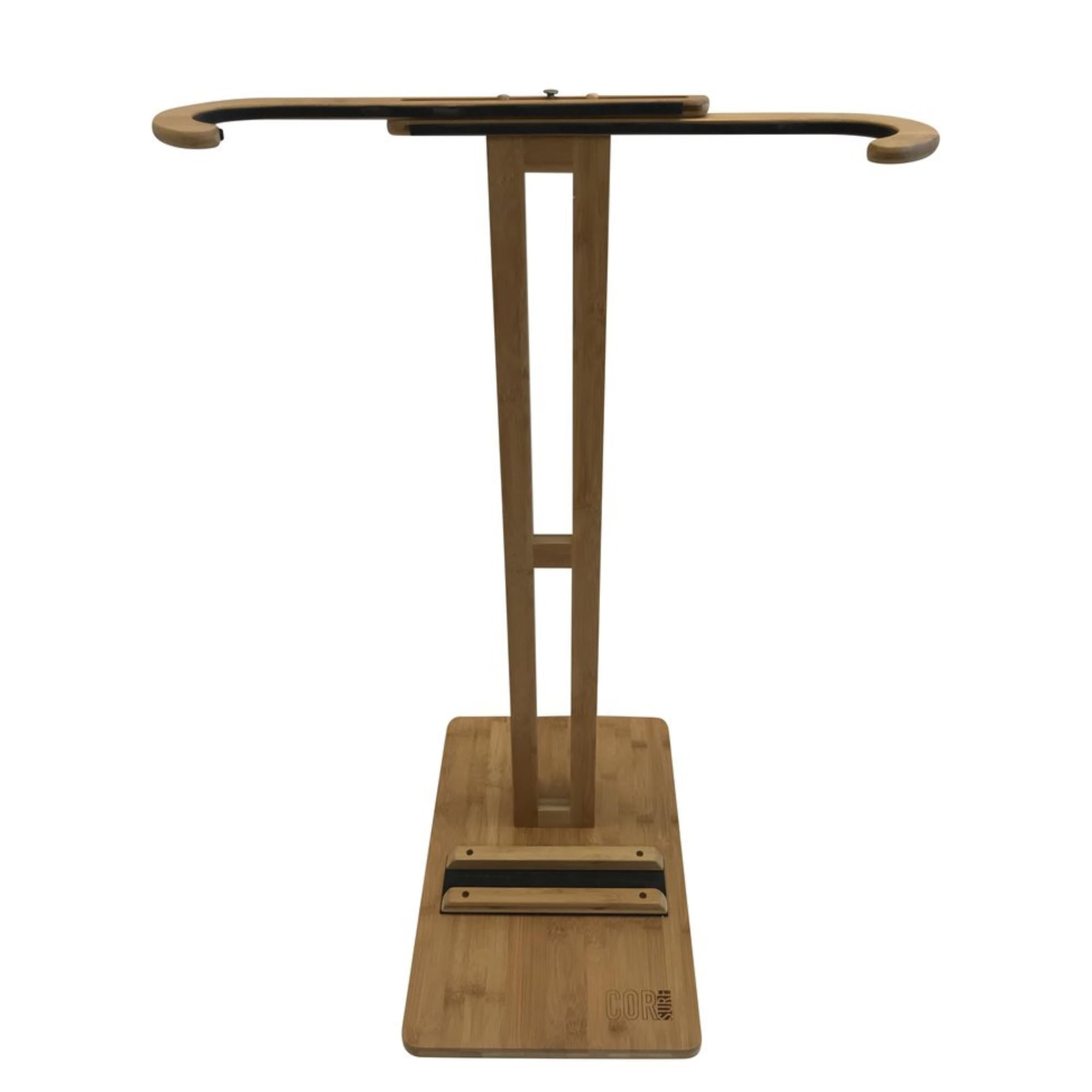 COR Surf Bamboo Surfboard Stand | Premium Standing Rack to Display Your Board