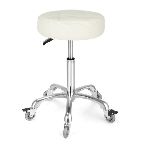 McDooFly Adjustable Heavy Duty Stool - Rolling Stools with Locking Caster Wheels - Swivel Stools Backless Chair for Home Kitchen Office Shop Tattoo