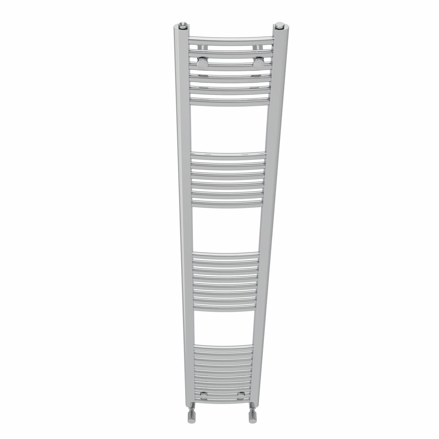 NRG Chrome Curved Central Heating Towel Rail Heated Rad Radiator 1800×300mm