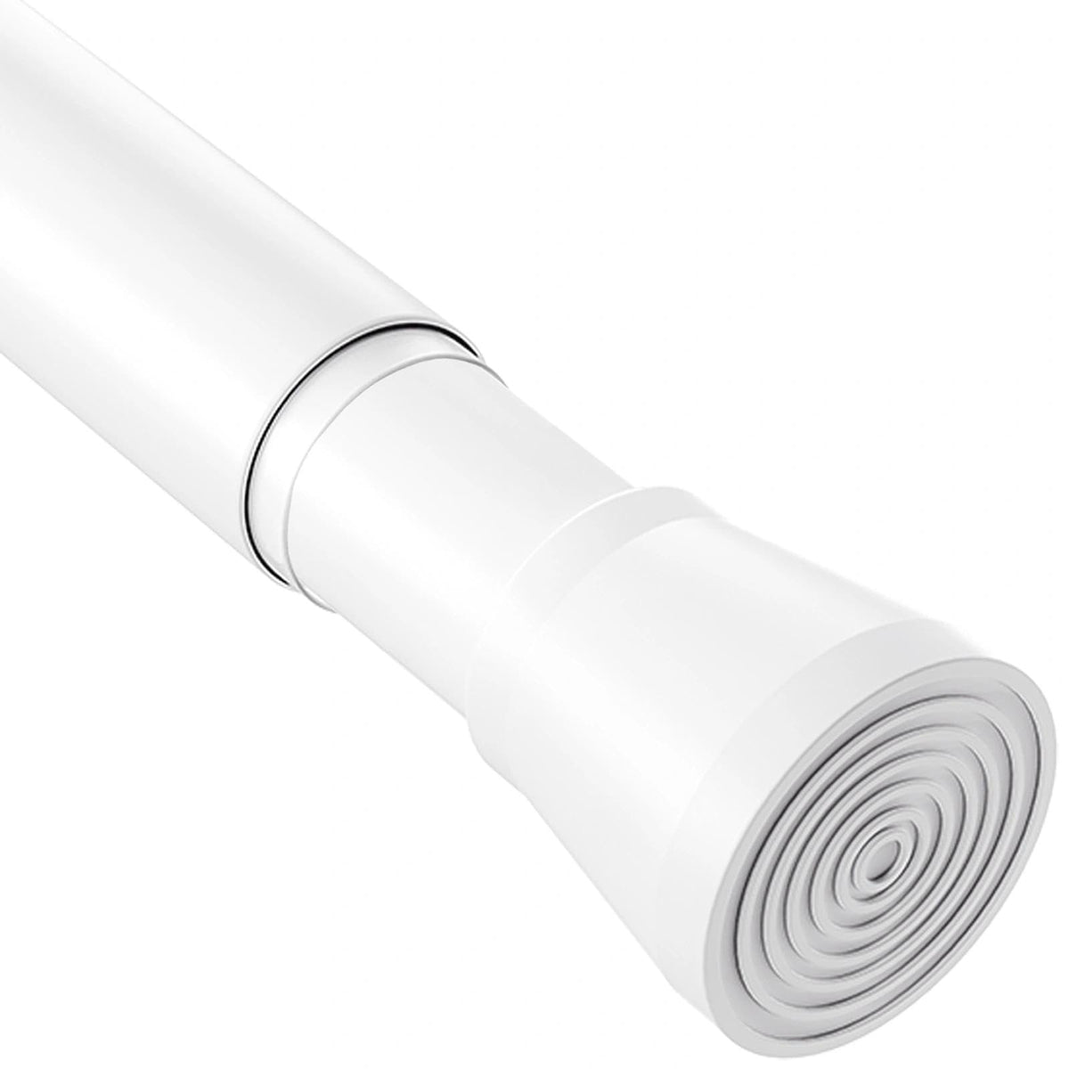 Tension Rod Shower Curtain Pole No Drilling Spring Loaded Tension Rods Adjustable Curtain Pole Extendable Wardrobe Pole For Clothes White 83-190Cm