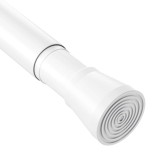 Tension Rod Shower Curtain Pole No Drilling Spring Loaded Tension Rods Adjustable Curtain Pole Extendable Wardrobe Pole For Clothes White 83-190Cm