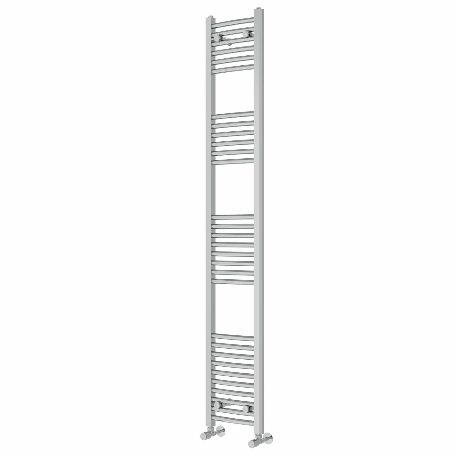 NRG Chrome Curved Central Heating Towel Rail Heated Rad Radiator 1800×300mm