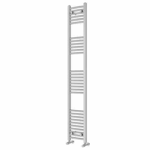 NRG Chrome Curved Central Heating Towel Rail Heated Rad Radiator 1800×300mm