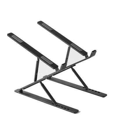 VVGAOGES Laptop Stand, Aluminium Height-Adjustable Ventilated Notebook Stand, Foldable Portable Laptop Stand Holder All 10-15.6 Inch Laptops