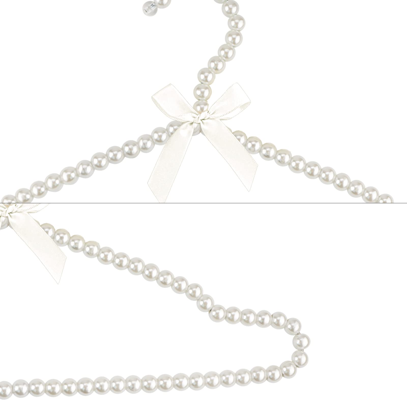 Adorila Pearl Hangers 40cm for Wedding Dress Bridal Gown, 5-Pack