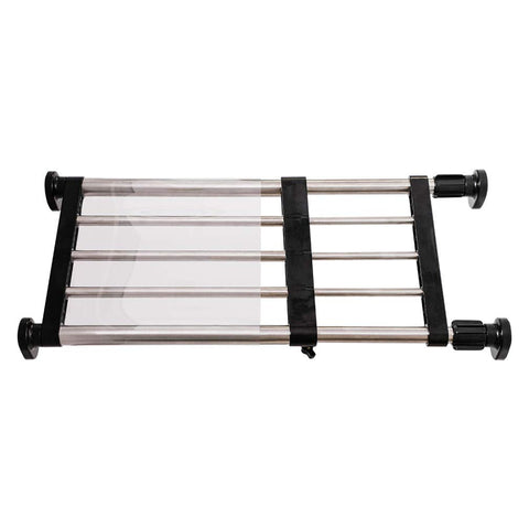 Hershii Expandable Closet Tension Shelf Rod Adjustable Metal Storage Rack Cabinet Organizer DIY Divider Separator Shelves for Wardrobe Cupboard