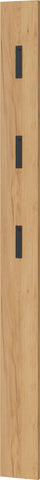 Germania Coat rack panel 3728-243, in Navarra-oak repro, with three fold-out metal coat hooks, 15 x 170 x 3 cm (WxHxD)