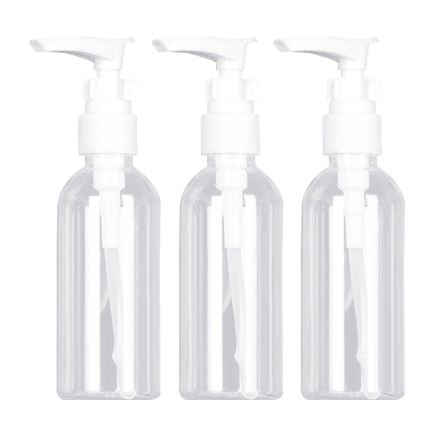 3 Pcs Lotion Bottles, Portable Lotion Dispensing Bottles, 100Ml Pump Dispenser, Mini Soap Dispenser, Press To Dispense Pump Bottle
