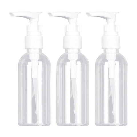 3 Pcs Lotion Bottles, Portable Lotion Dispensing Bottles, 100Ml Pump Dispenser, Mini Soap Dispenser, Press To Dispense Pump Bottle