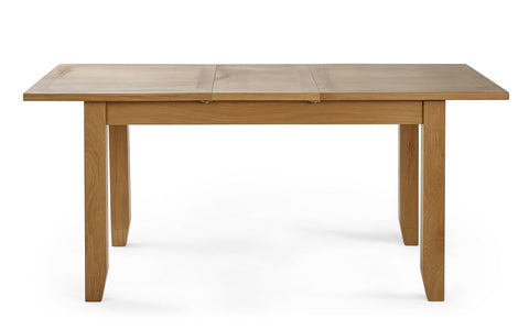 Julian Bowen Mallory Extending Dining Table for 6, Oak - H76 x W180 x D90cm