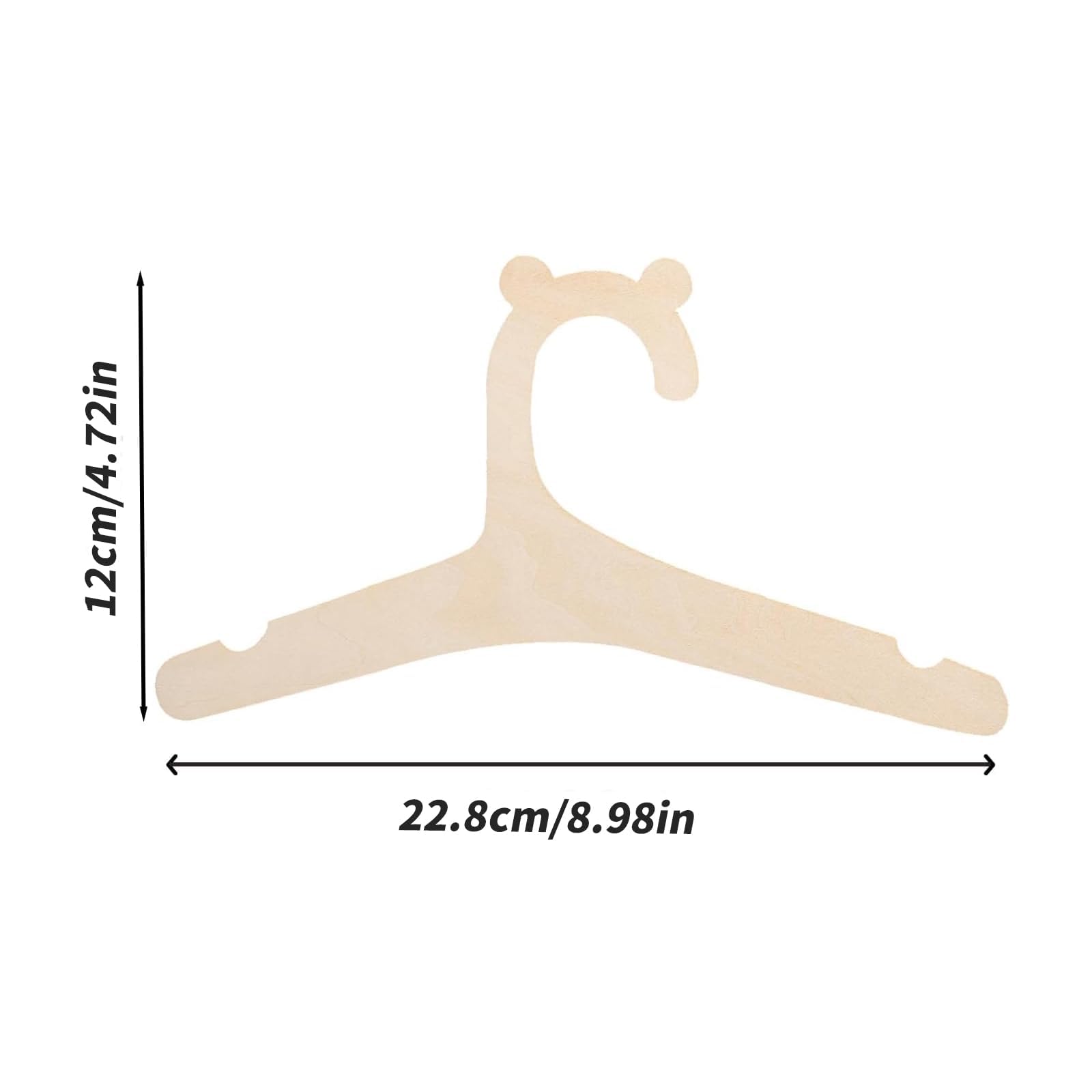 10 Pcs Baby Hangers, Baby Coat Hangers, Cute Shape Kids for Clothes, Vests, Blouses and Pants