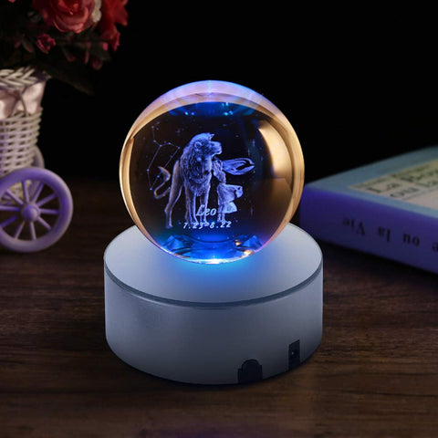 HERCHR LED Light Display Base for Crystal Ball 4Pcs LED Light Base 3×1.2in Color Changing Glass Arts Lighted Show Lighted Display Stand for Glass Art