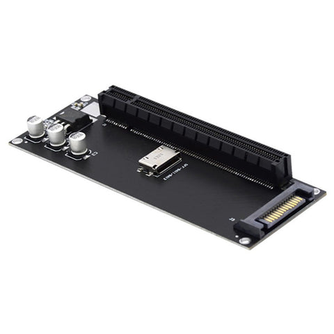 VOANZO Oculink SFF-8611/8612 to PCI-E 4.0 x16 Expansion Card with SATA Power Connector for External Graphics Cards